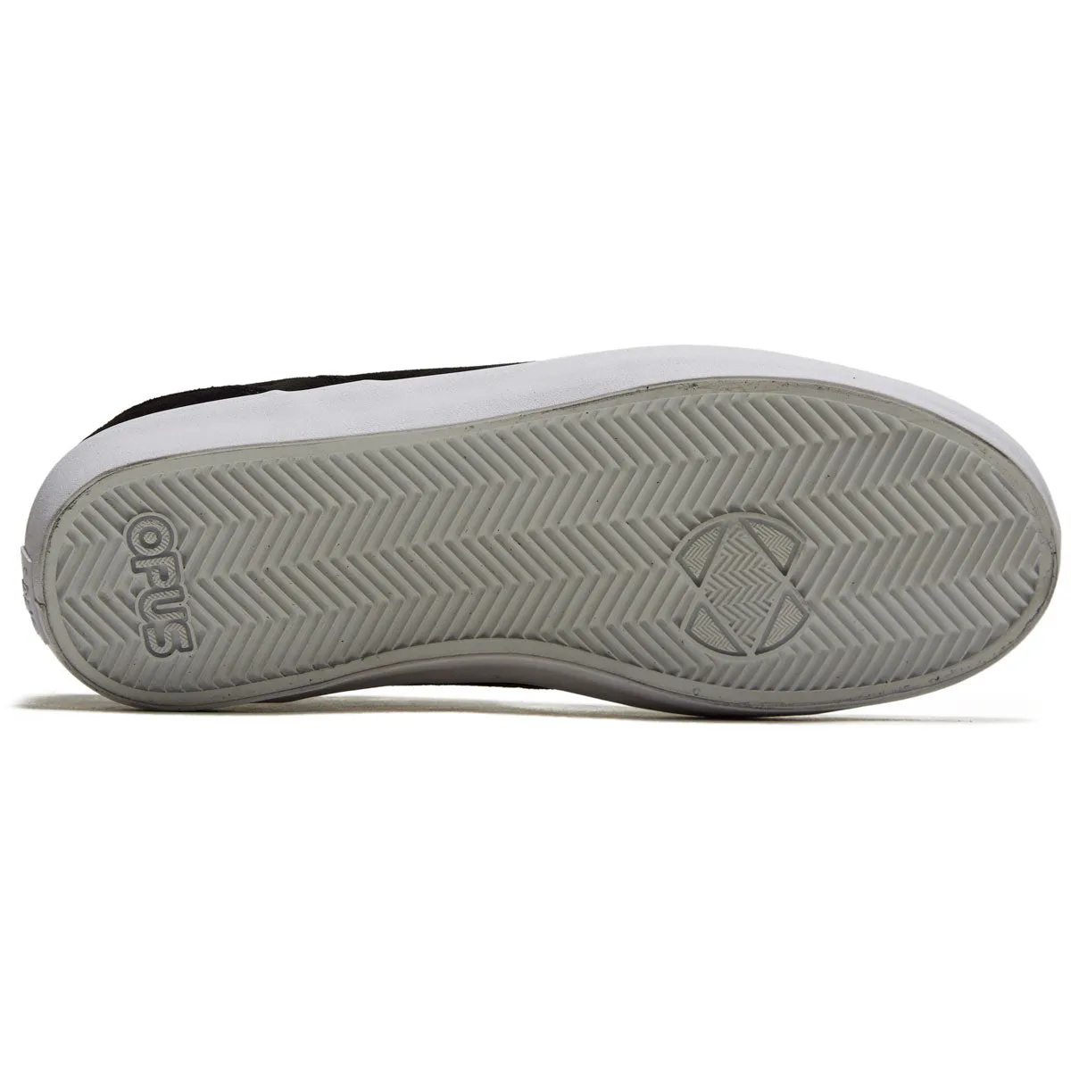 Opus Honey Slip Shoes - Black/White Suede Anti   Slip Design
