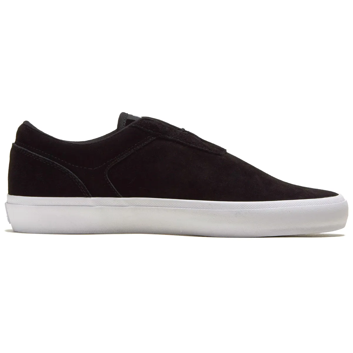 Vulcanized Sole Opus Honey Slip Shoes - Black/White Suede