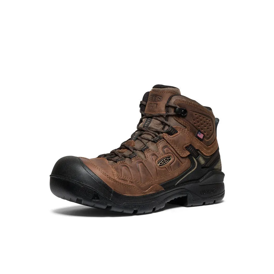 Men's Targhee IV Waterproof Work Boot (Carbon Toe)  |  Dark Earth/Black Secure Hiking