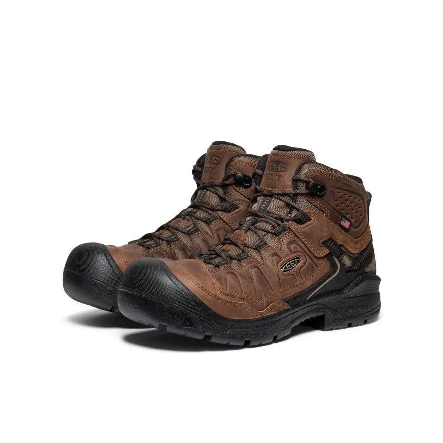 Men's Targhee IV Waterproof Work Boot (Carbon Toe)  |  Dark Earth/Black Moisture control