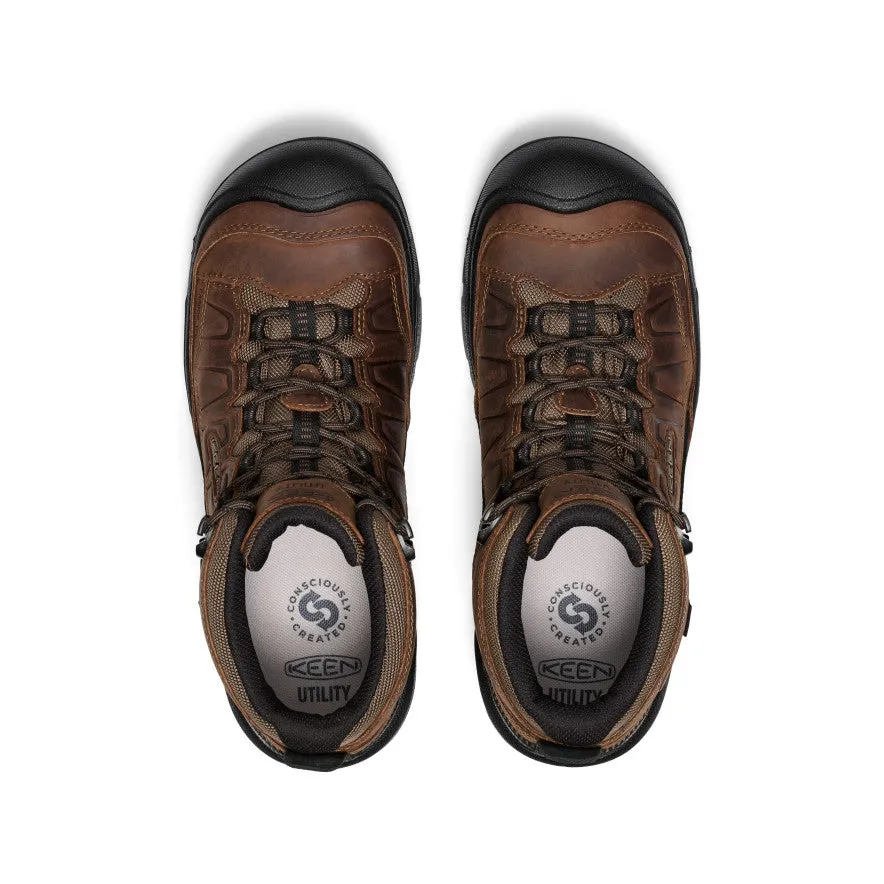 Men's Targhee IV Waterproof Work Boot (Carbon Toe)  |  Dark Earth/Black Climb Walk