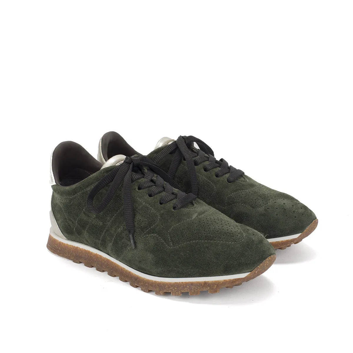 Slip In Walk Easy To Clean Slip On SPORT 50006<br>Olive green sneakers