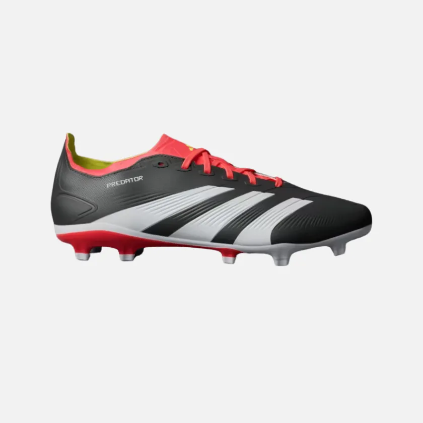 Responsive sole Field Drill Adidas Predator League L Unisex Football Ground Shoes -Core Black/Cloud White/Solar Red