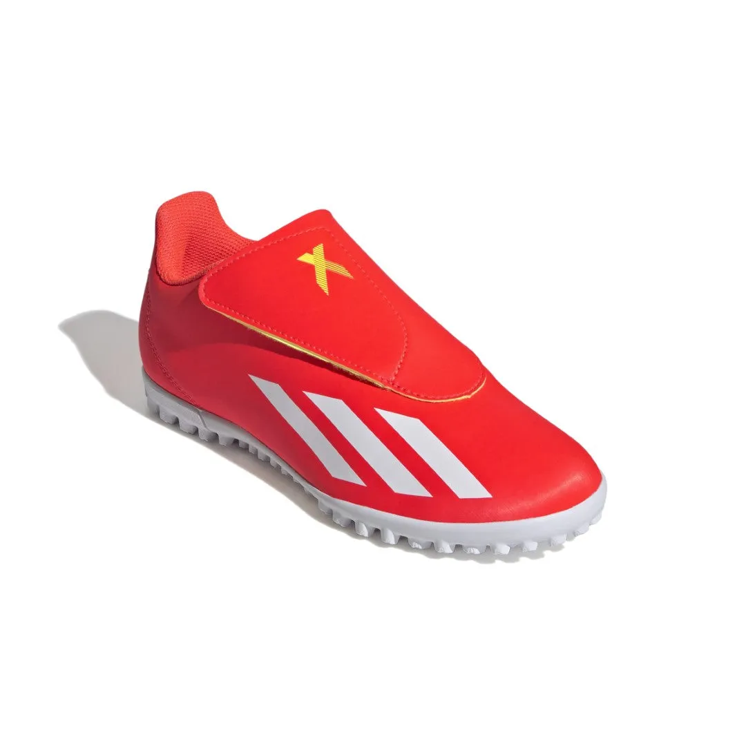 Comfortable Toe X Crazyfast Club Hook-and-Loop Turf Soccer Shoes