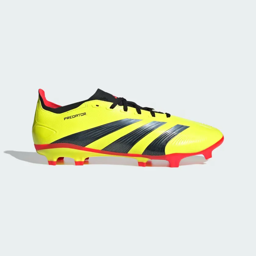 Adidas Predator League Firm Ground Football Shoes -Team Solar Yellow 2/Core Black/Solar Red Stable Sole
