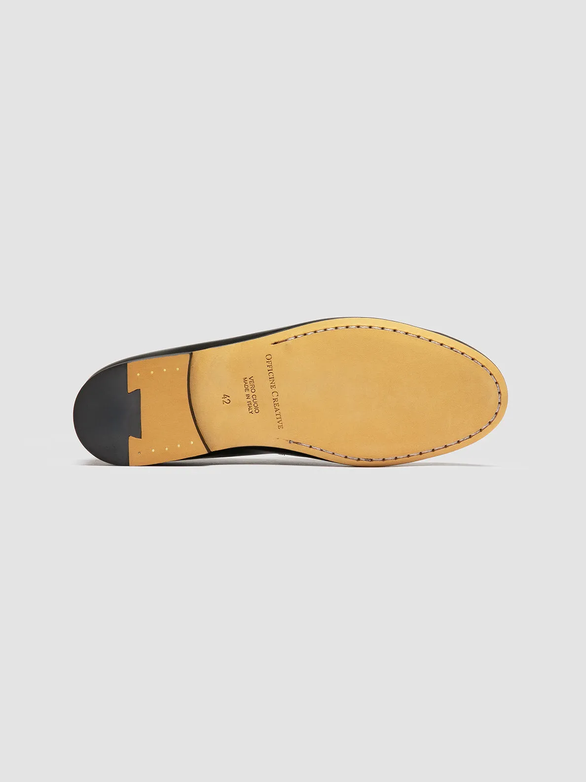 AIRTO 001 - Black Leather Penny Loafers Versatile use Zip   Up