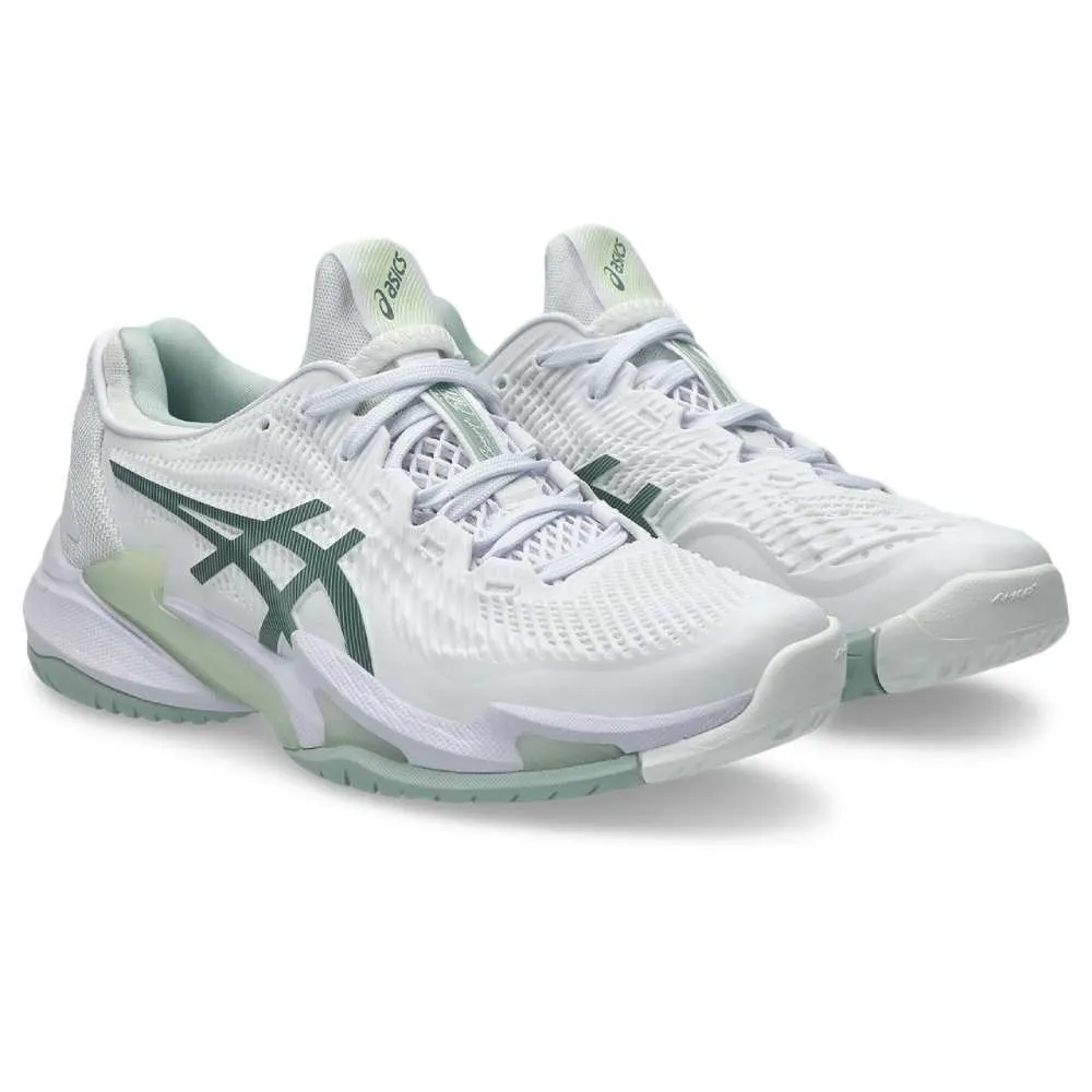City Runners Asics Court FF 3 Women's Tennis Shoe (White/Lichen Rock)