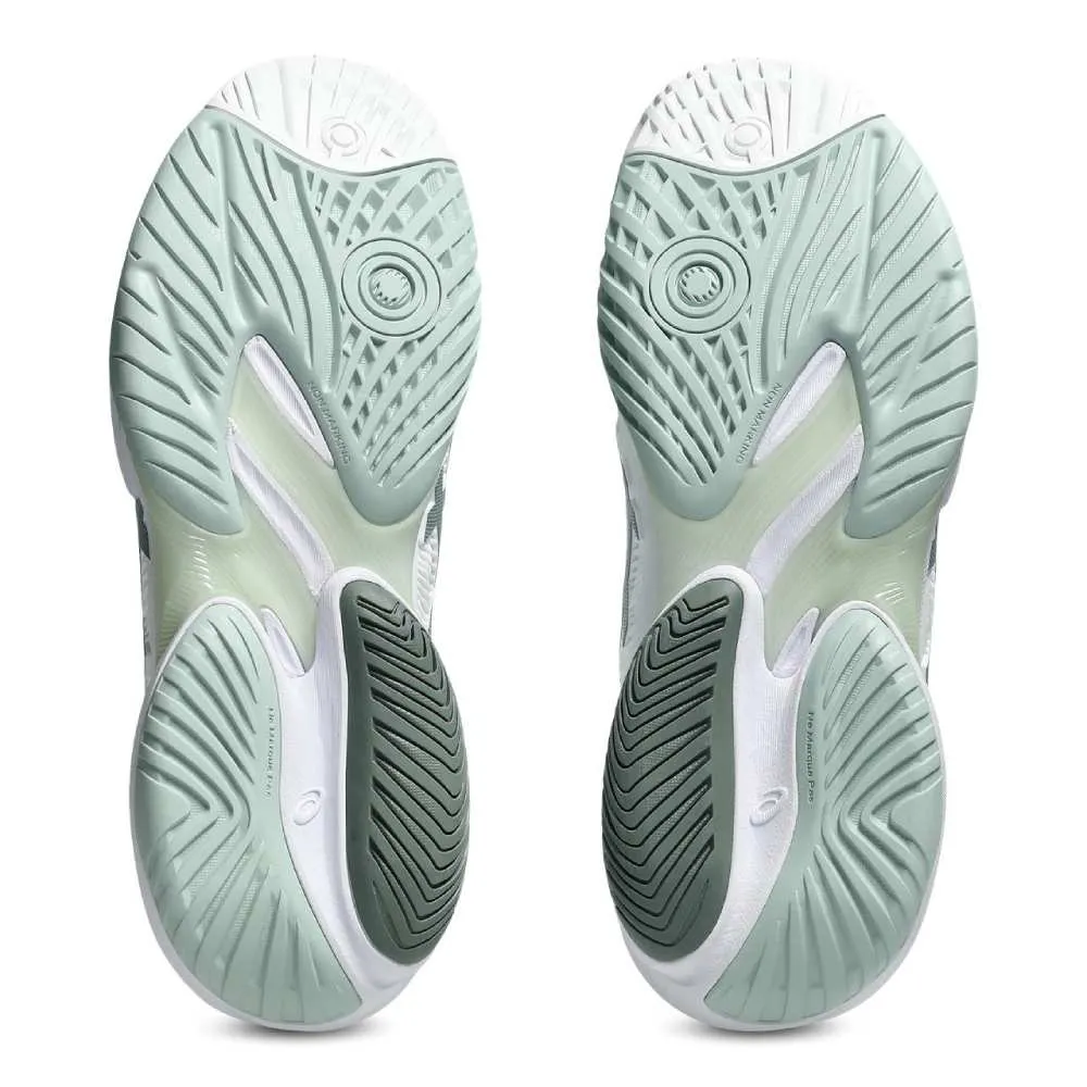 Low Top Outdoor Fans Asics Court FF 3 Women's Tennis Shoe (White/Lichen Rock)