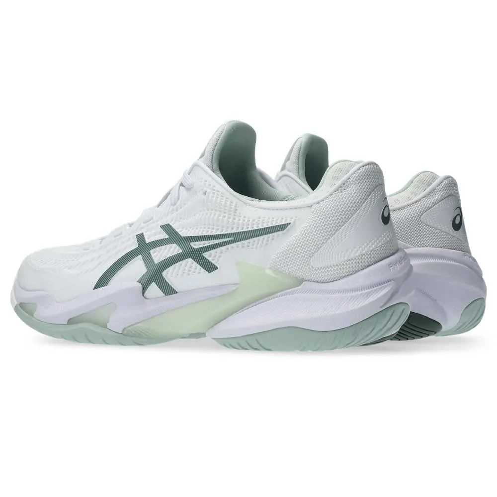 Ankle Freedom Tread Sole Asics Court FF 3 Women's Tennis Shoe (White/Lichen Rock)