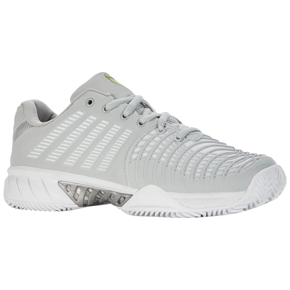 K-Swiss Express Light 3 HB Tennis Shoes (Ladies) - Grey Violet/White/Lime Green Motion control