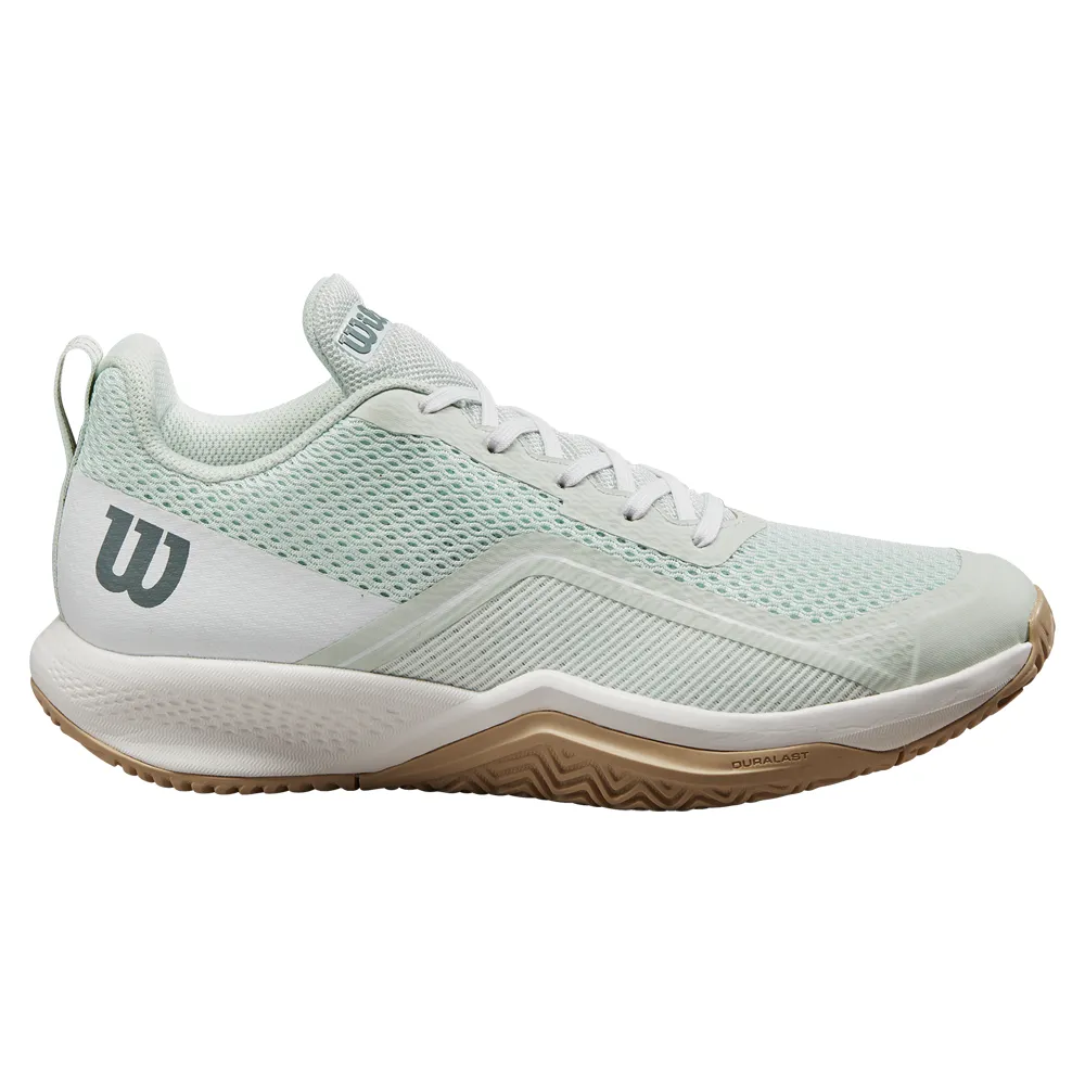 Wilson Rush Pro Lite All Court Tennis Shoes (Ladies) - Opal Blue/White/Safari Athletic