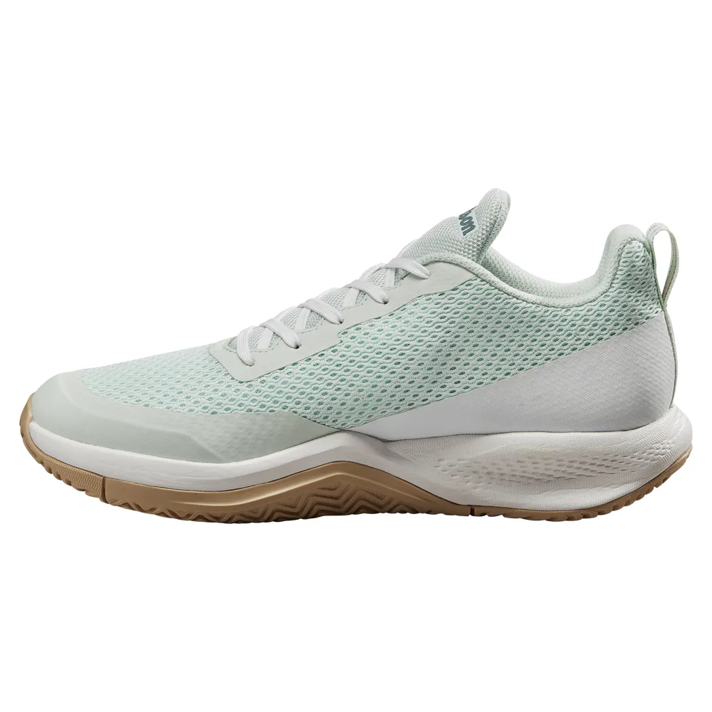 Wilson Rush Pro Lite All Court Tennis Shoes (Ladies) - Opal Blue/White/Safari Classic