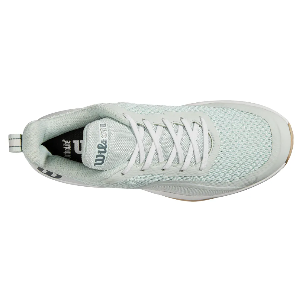Wilson Rush Pro Lite All Court Tennis Shoes (Ladies) - Opal Blue/White/Safari Casual Comfort
