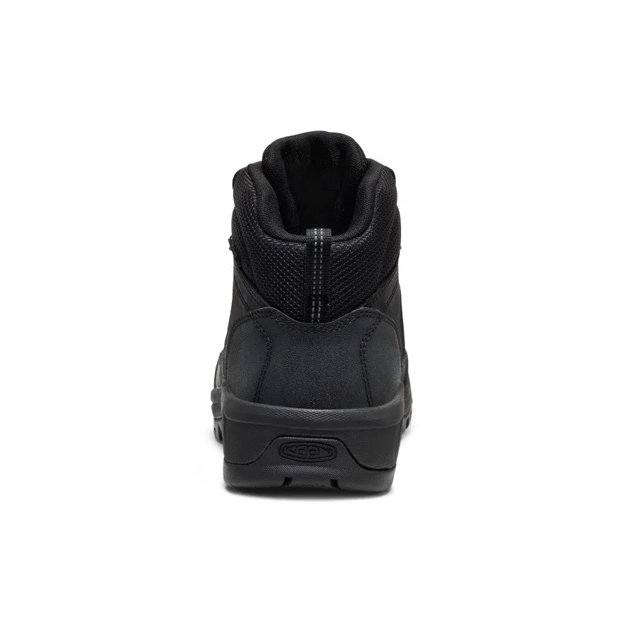 Men's Skokie Waterproof Work Boot (Soft Toe)  |  Black/Black Outdoor Support Stable Fit
