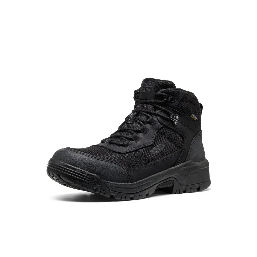 Men's Skokie Waterproof Work Boot (Soft Toe)  |  Black/Black Waterproof Trail Boot Everyday Trails