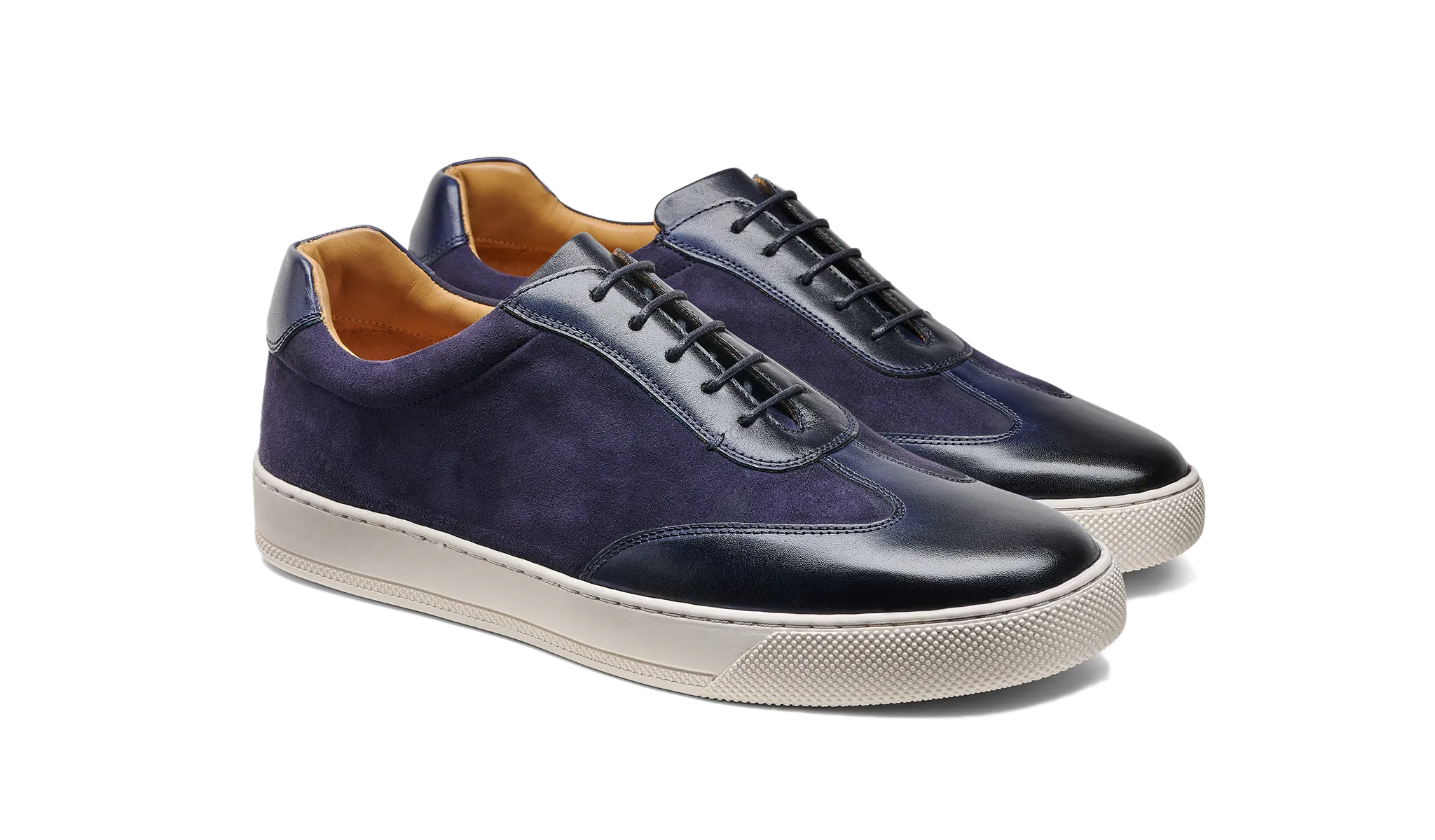 Stable construction Stig - Navy Suede Calf