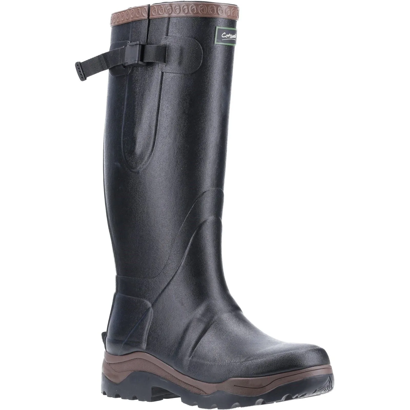 Cotswold Unisex Compass Neoprene Rubber Wellington Black All Terrain Walk Rain Ready
