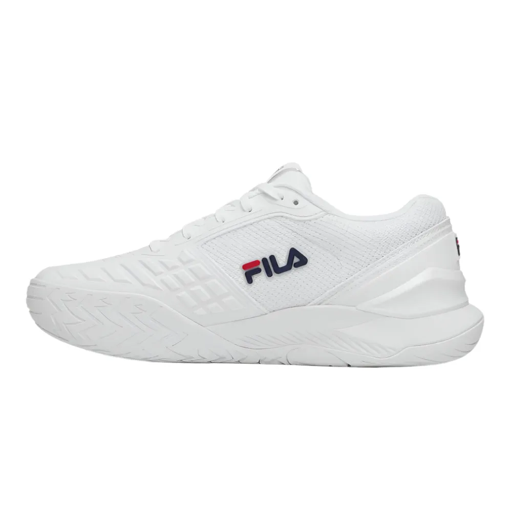 Ergonomic Fit ergonomic Fila Axilus 3 Women's Tennis Shoe (White/Navy)