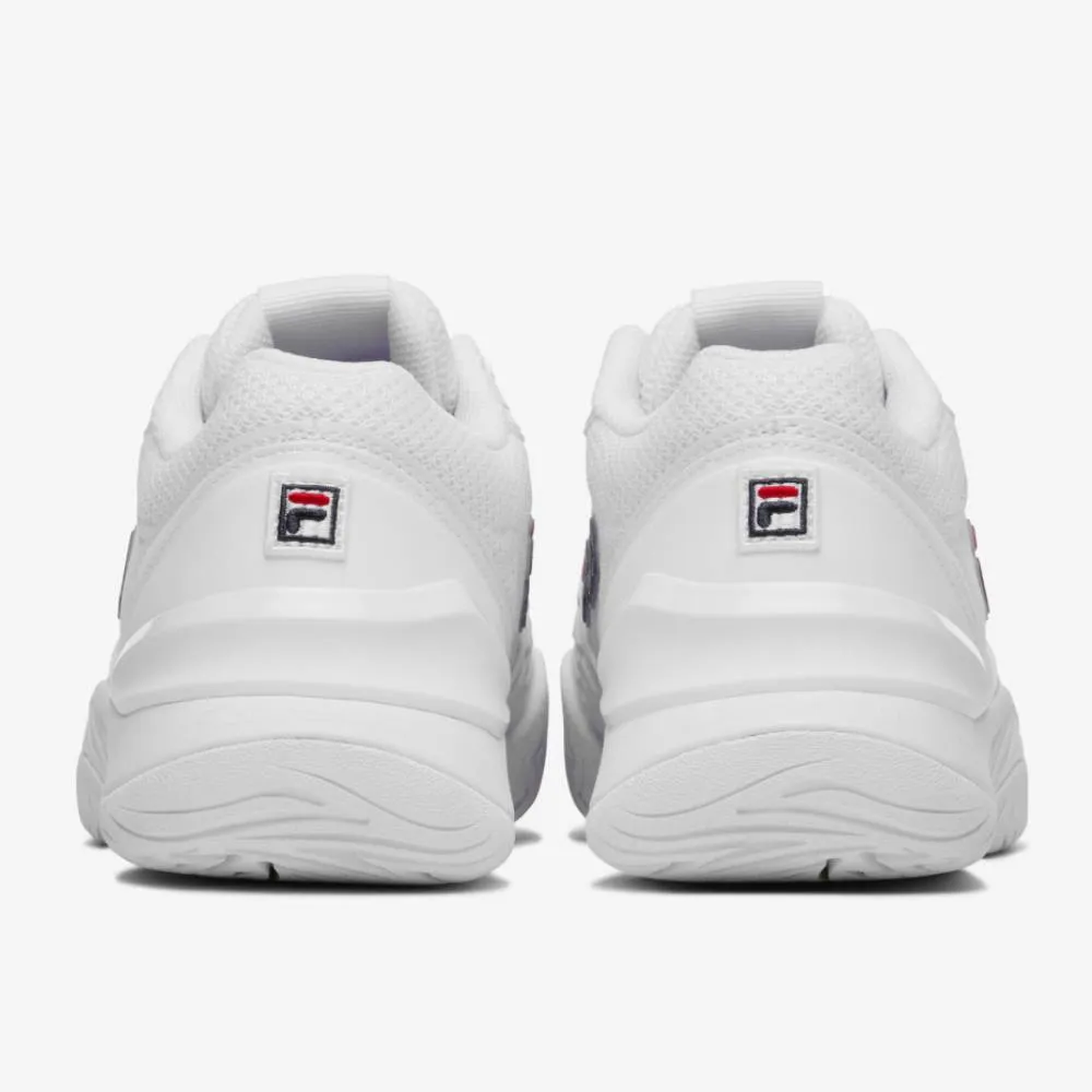 Fila Axilus 3 Women's Tennis Shoe (White/Navy) Lightweight Everyday Walkers