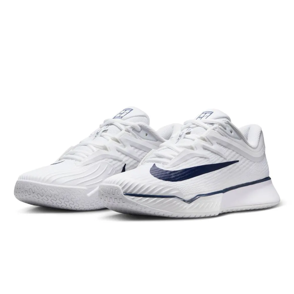 Nike Zoom Vapor Pro 3 Premium Women's Tennis Shoe (White/Navy) Cushion Base Fitness routine