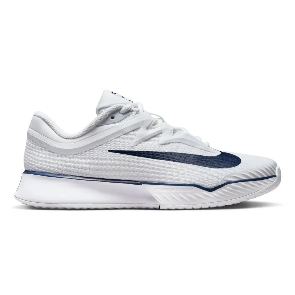 Nike Zoom Vapor Pro 3 Premium Women's Tennis Shoe (White/Navy) Agility Support Step Support