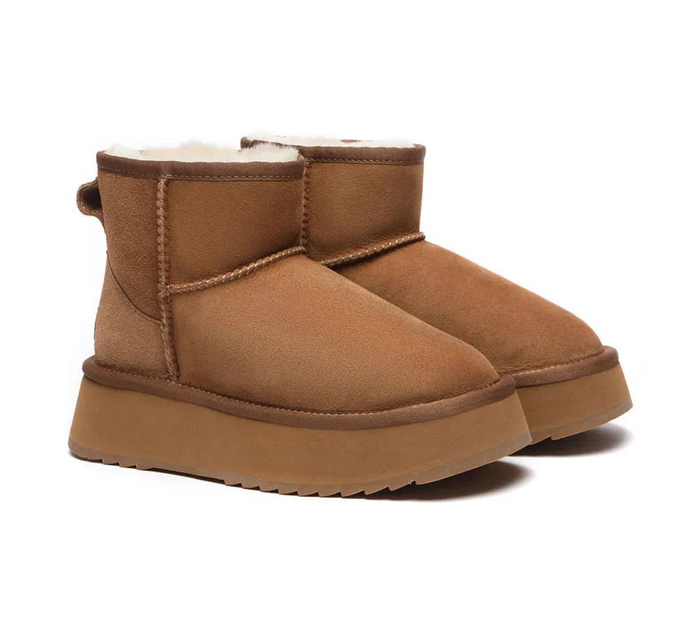 AUSTRALIAN SHEPHERD? UGG Boots Sheepskin Wool Platform Thick Bottom Mini Classic snow walk High-Quality Boots
