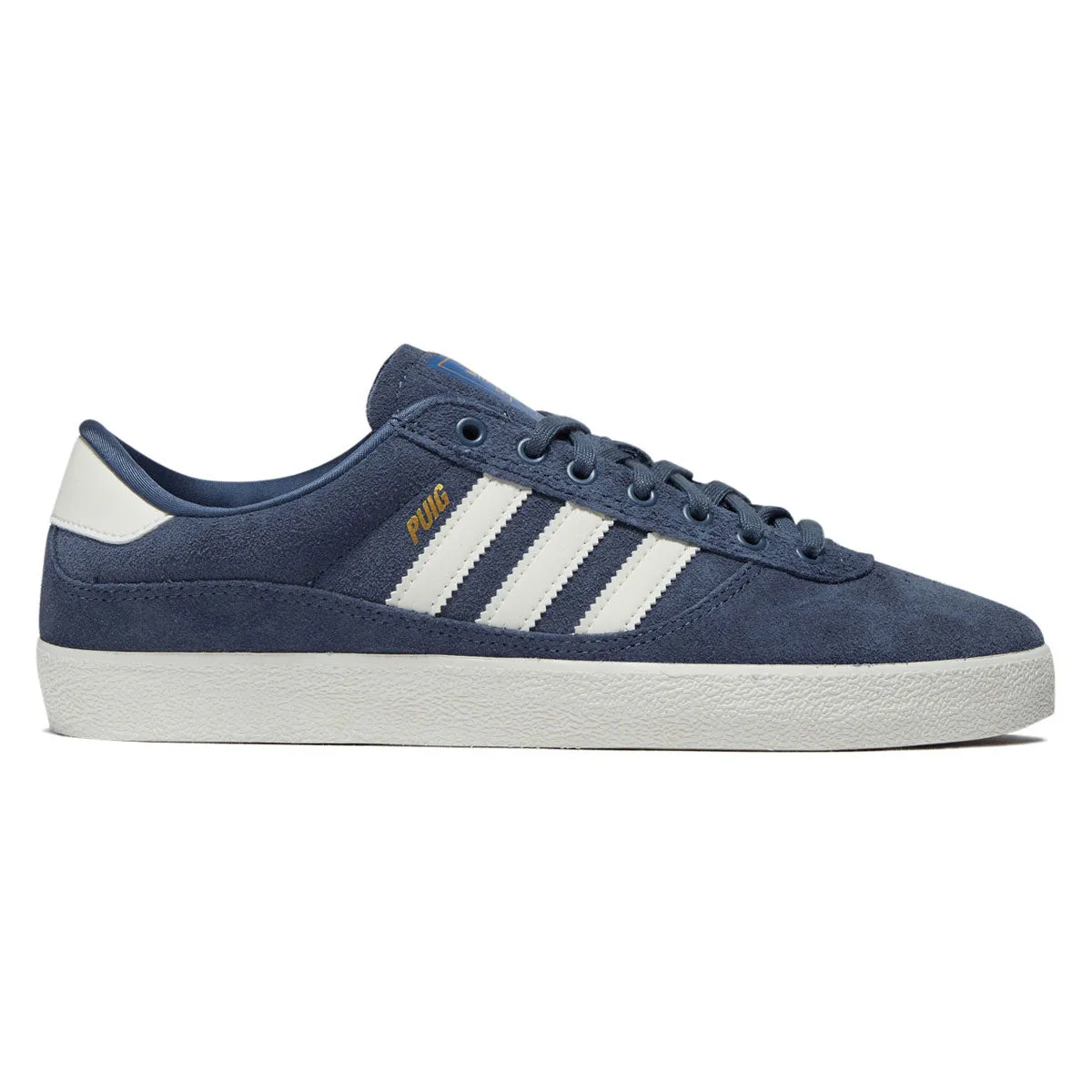 Narrow Fit Adidas Puig Indoor Shoes - Preloved Indigo/Off White/Blue Bird