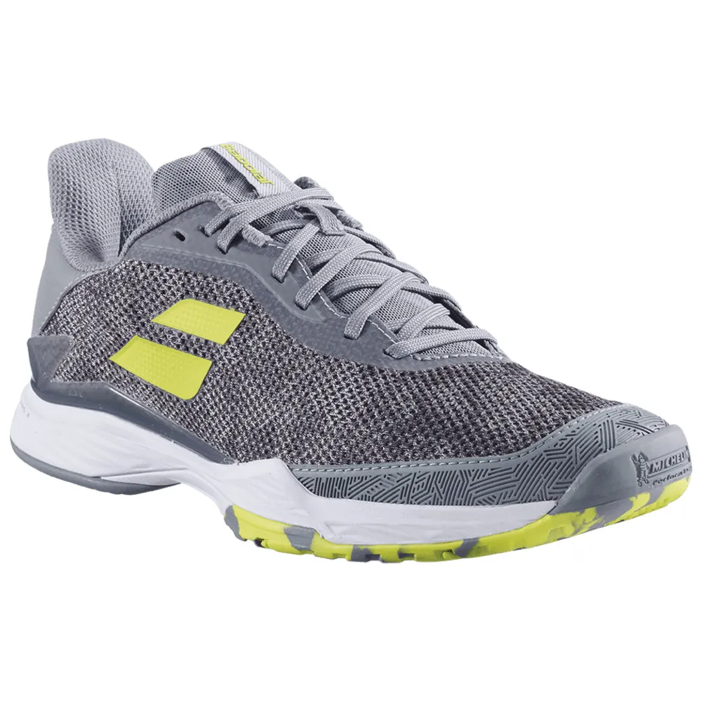 Babolat Jet Tere Sand Grass Tennis Shoes (Mens) - Grey/Aero Busy Commuters Ventilated Panel