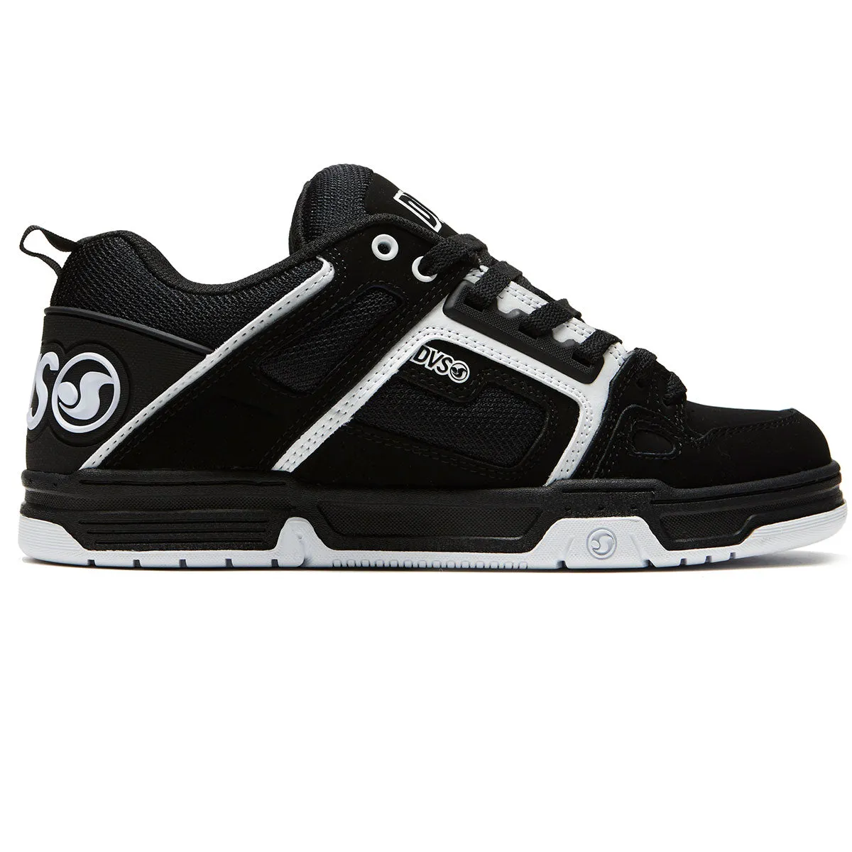 DVS Comanche Shoes - Black/White Nubuck Everyday Walk