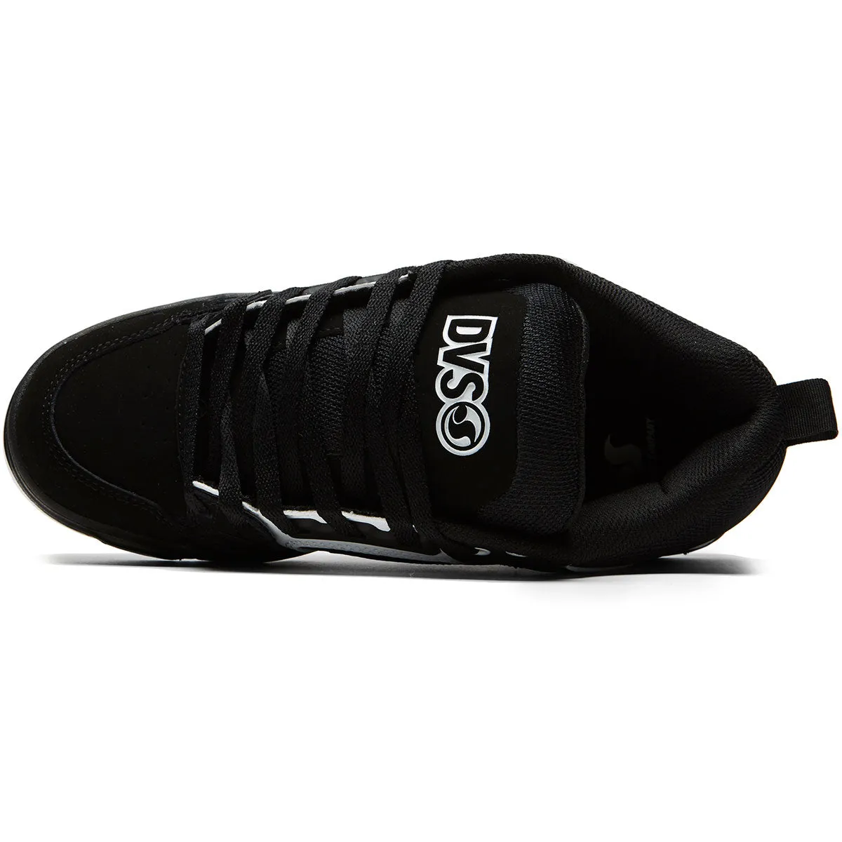 DVS Comanche Shoes - Black/White Nubuck Side Balance Skater Ride Performance