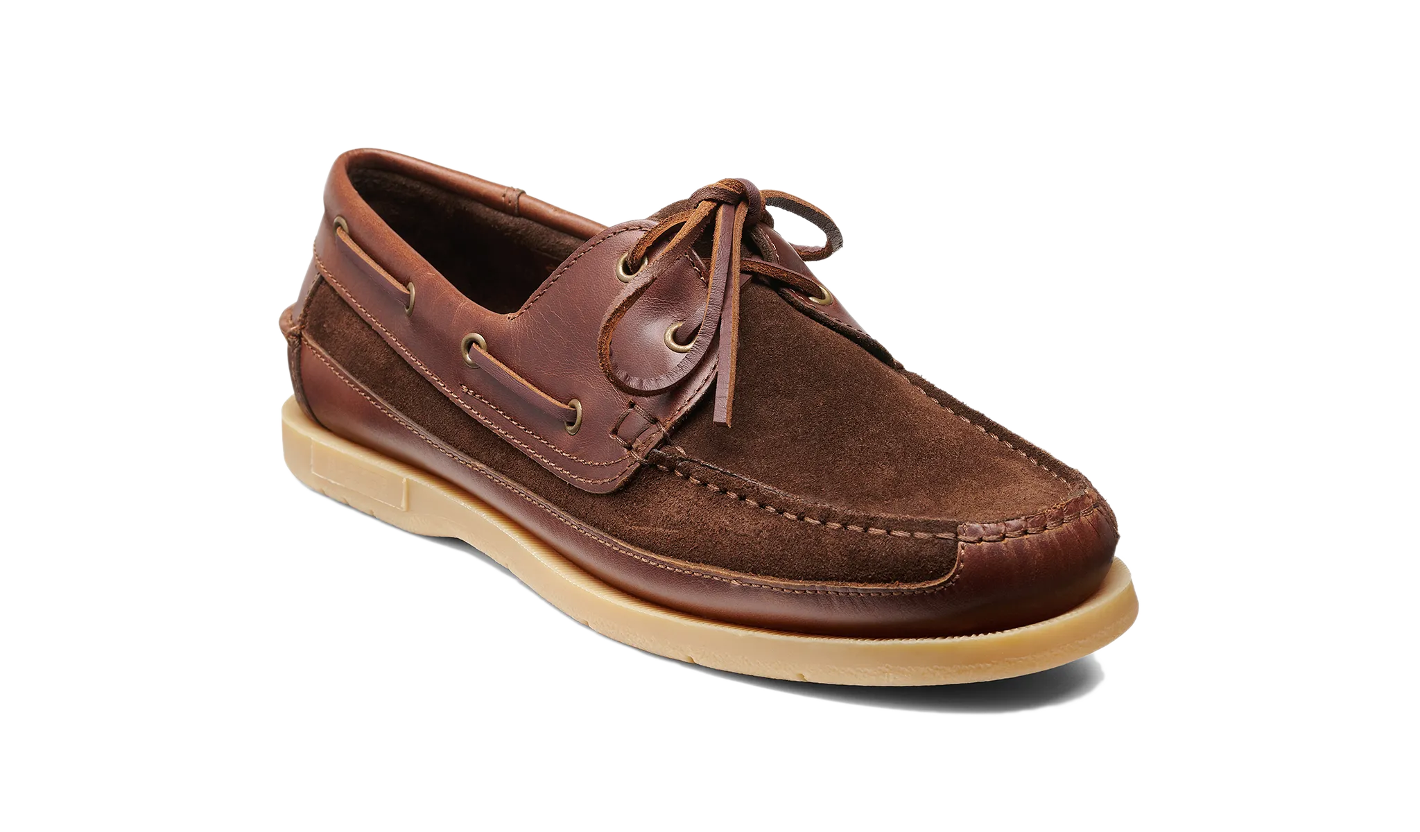 London Cool Dexter - Cognac Leather Coffee Suede