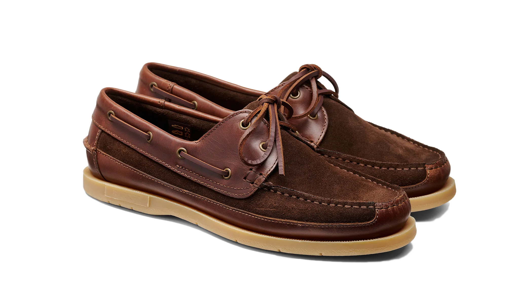 Dexter - Cognac Leather Coffee Suede Supportive Dry Base