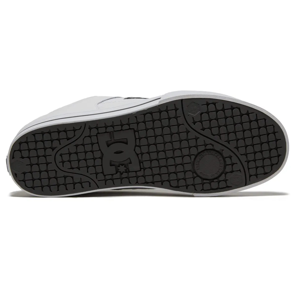 DC Pure Shoes - White/Battleship/White Comfort Inserts On Board Fit