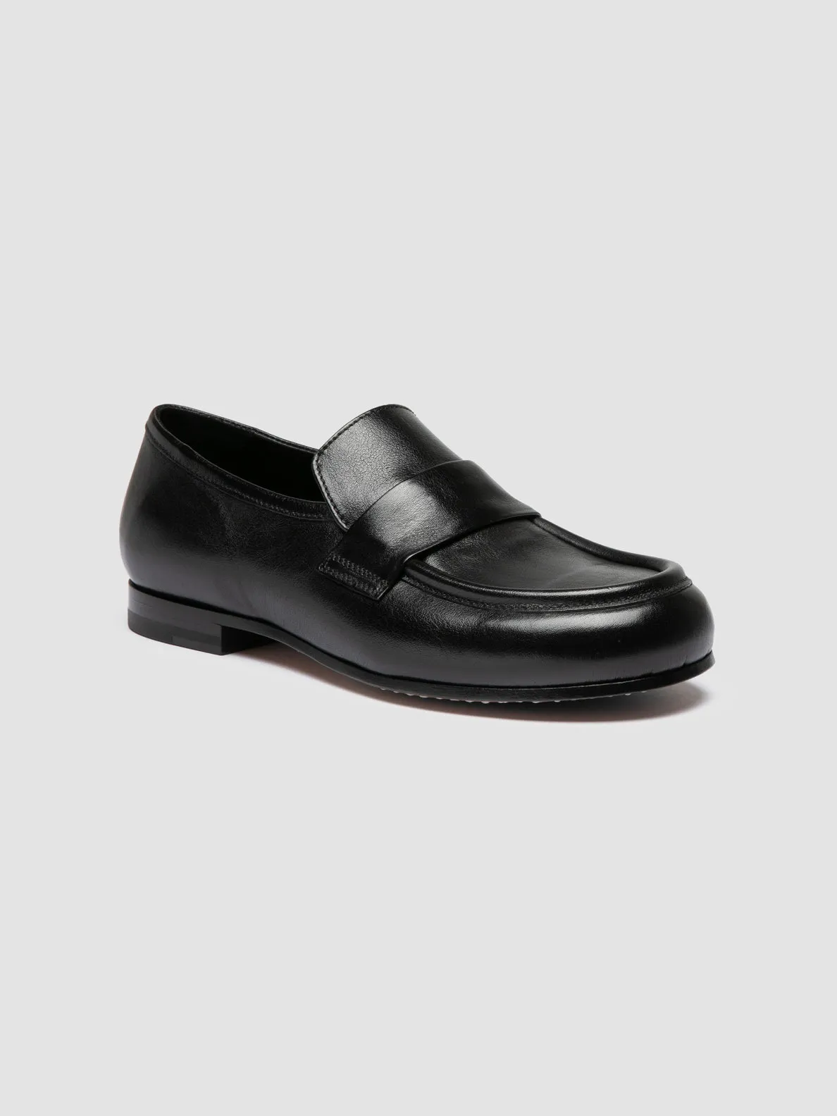 Party Ready BECKY 101 - Black Leather Penny Loafers