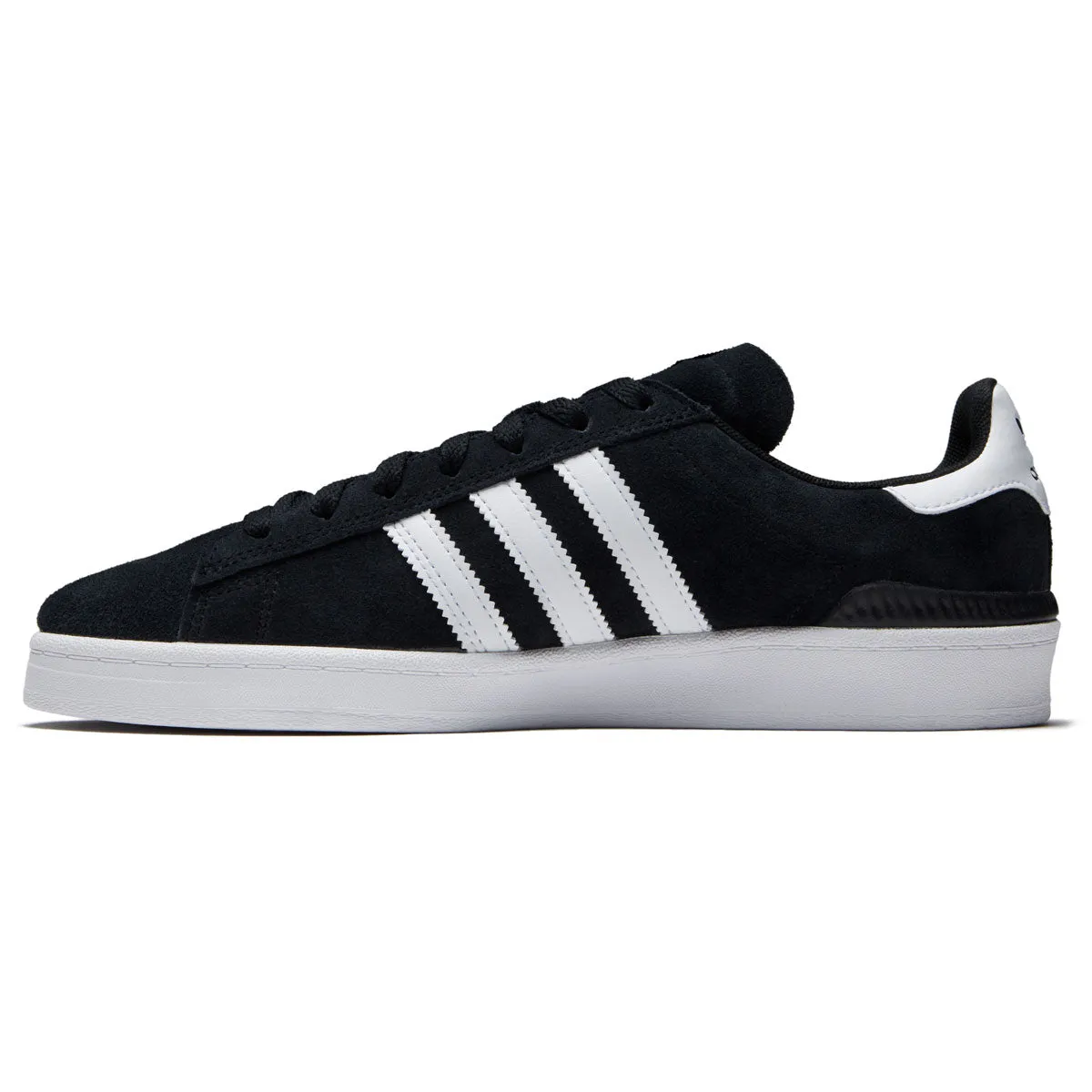Adidas Campus ADV Shoes - Black/White/White Easy To Clean