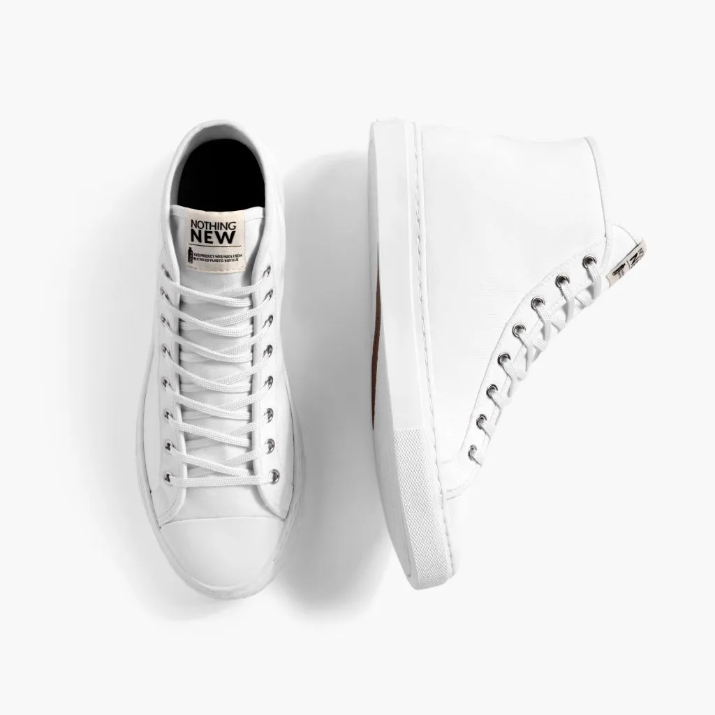 Long Walks Open Space Men's Classic High Top | White