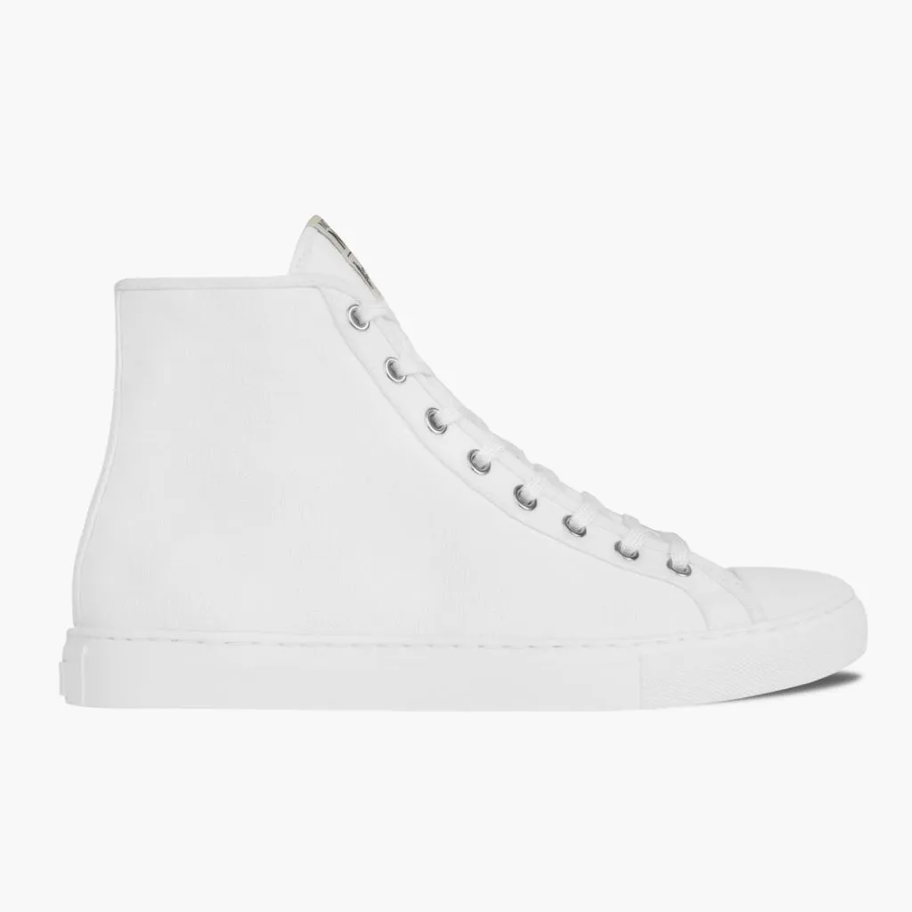 Men's Classic High Top | White Tunnel Walk Wedge Heel