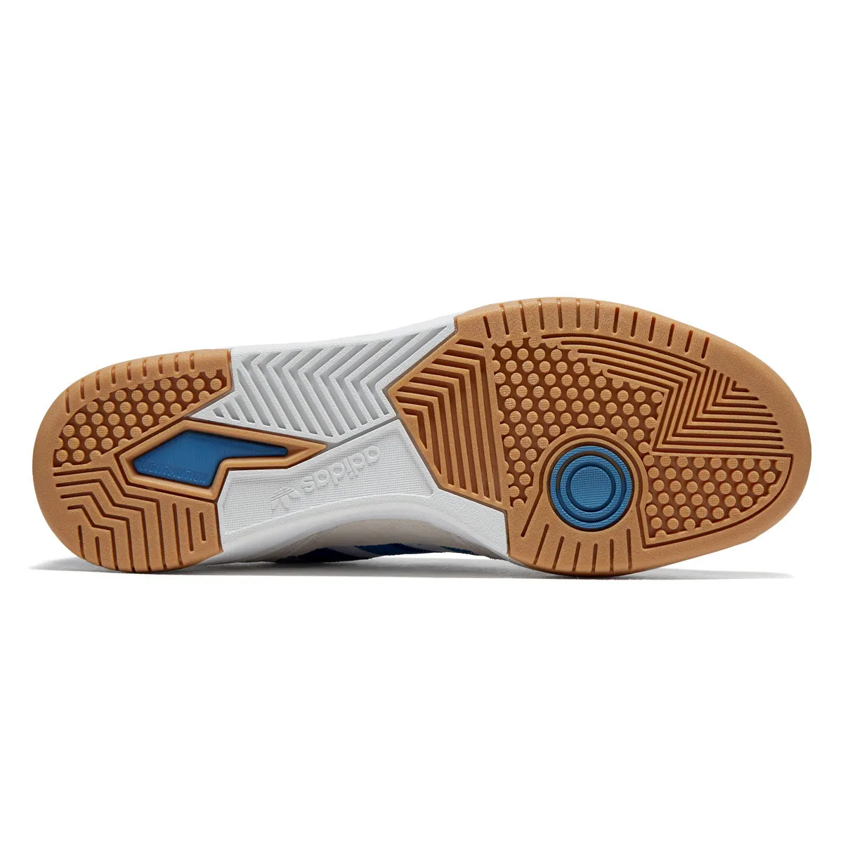 Adidas Tekkira Cup Shoes - Ftwr White/Blue/Blue Toe Coverage Grip Ease