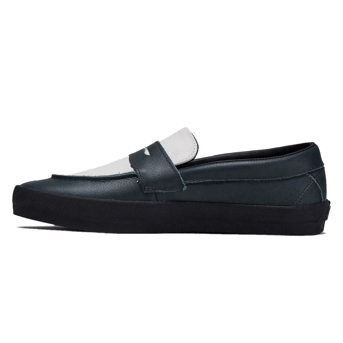 Fashion Edge Slip   On Design Vans Skate Loafer Shoes - Dark Forest