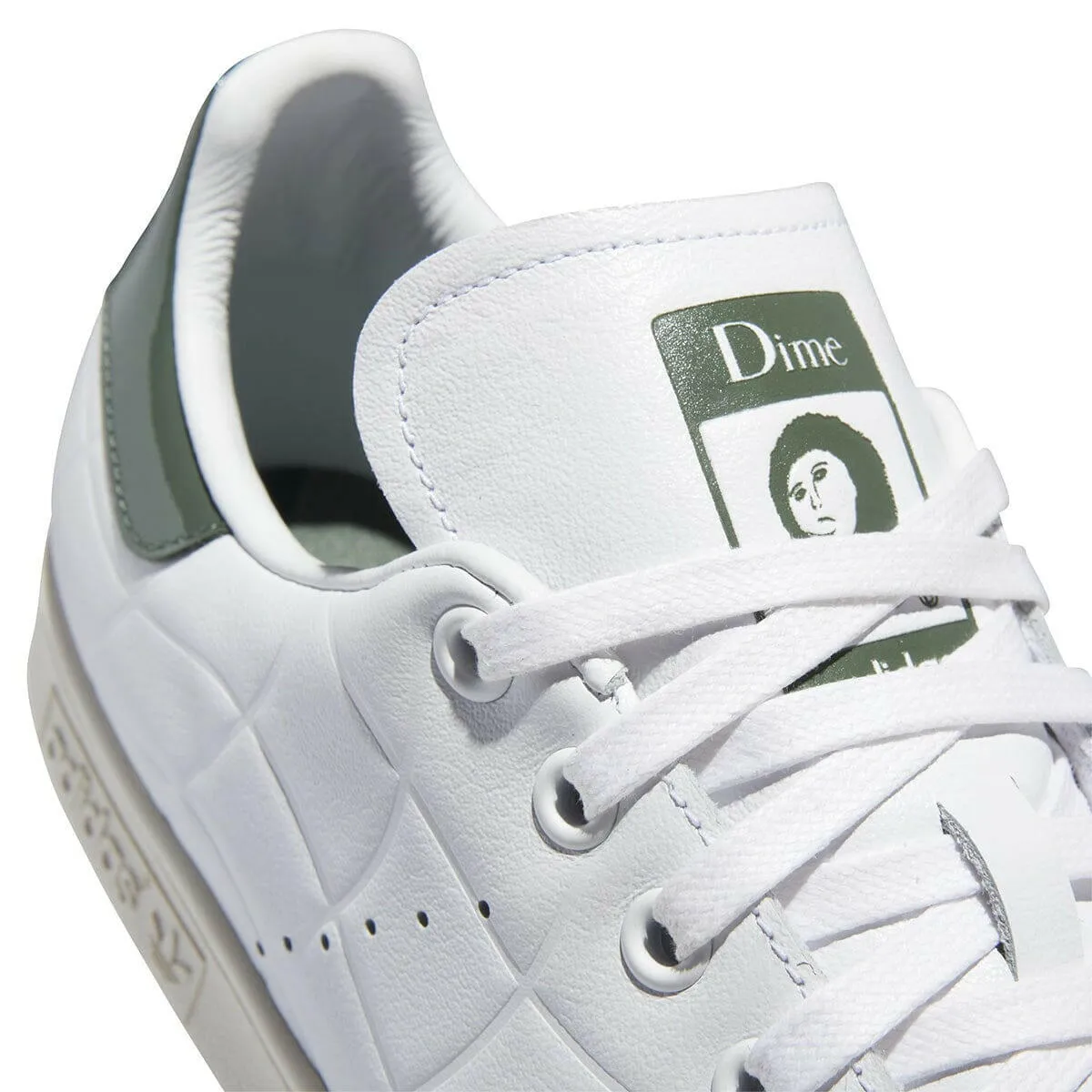 Skater Support Fit Adidas - Dime Stan Smith Shoes Cloud White/Collegiate Green/Green Oxide