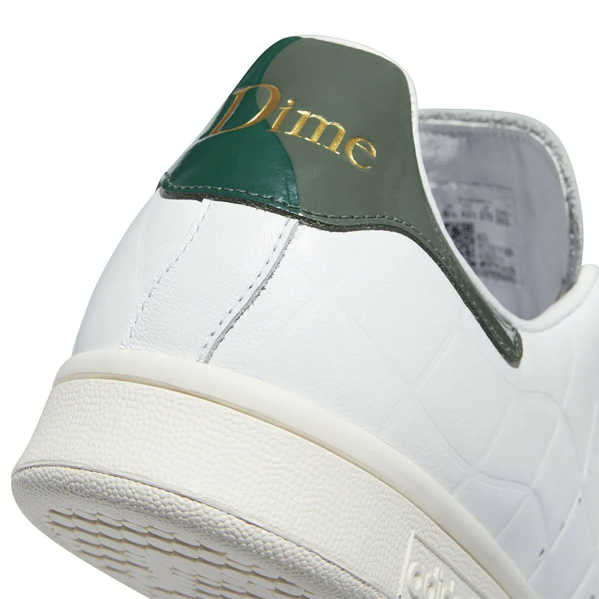 Adidas - Dime Stan Smith Shoes Cloud White/Collegiate Green/Green Oxide Grip Guard flex design