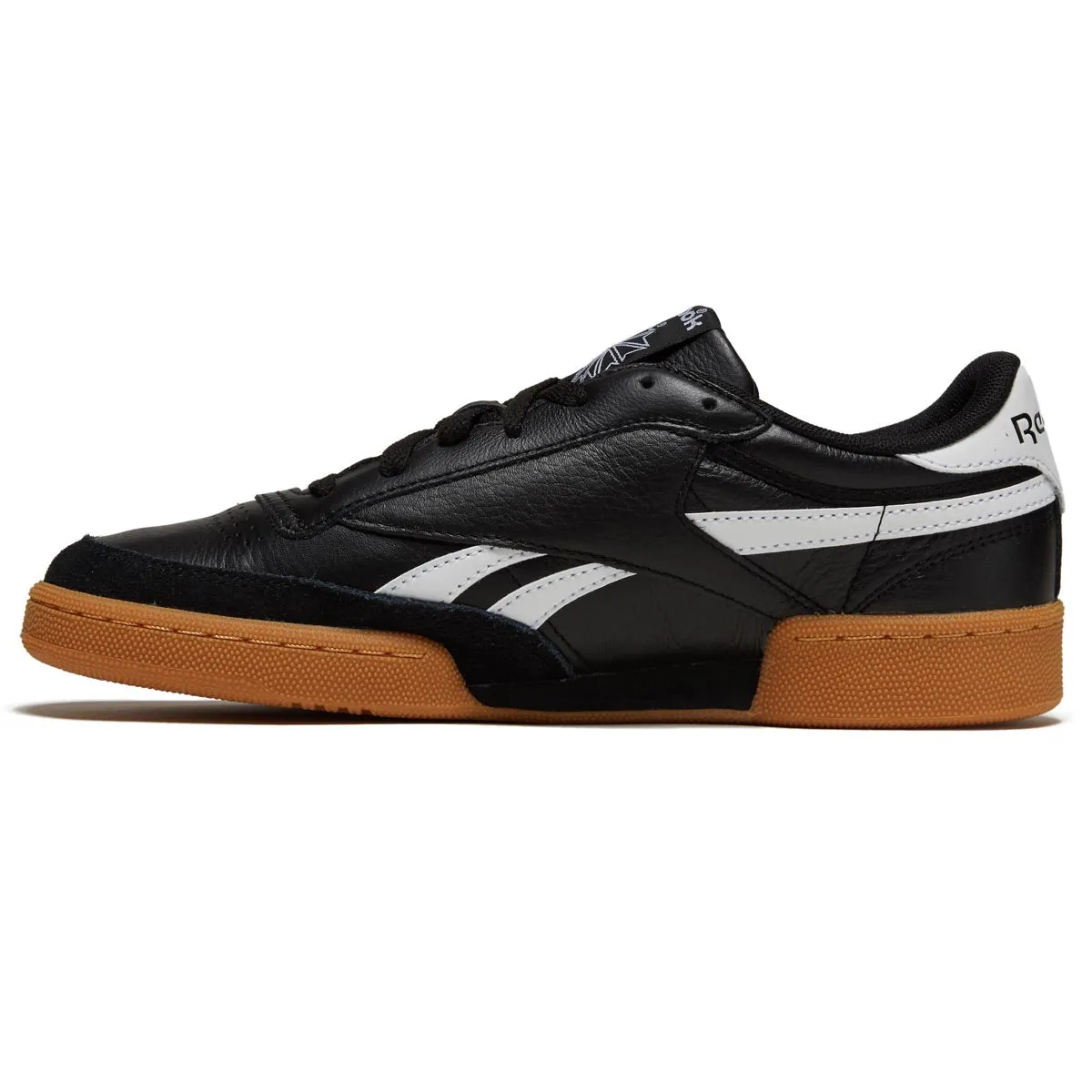 Reebok Club C Revenge Vintage Shoes - Black/White/Gum Comfortable Linings