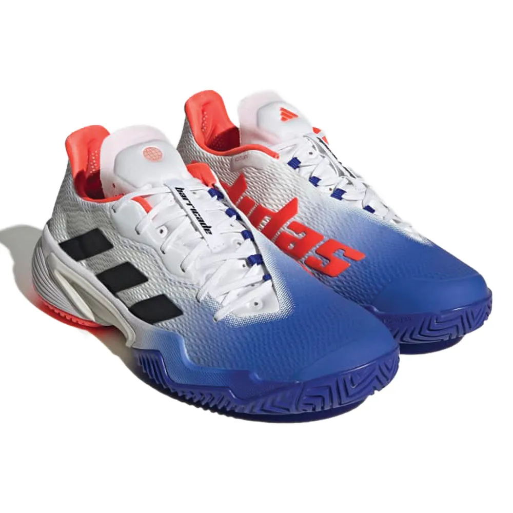 Street Comfort adidas Barricade All Surface Tennis Shoe (Mens) - Lucid Blue/Core Black/Solar Red