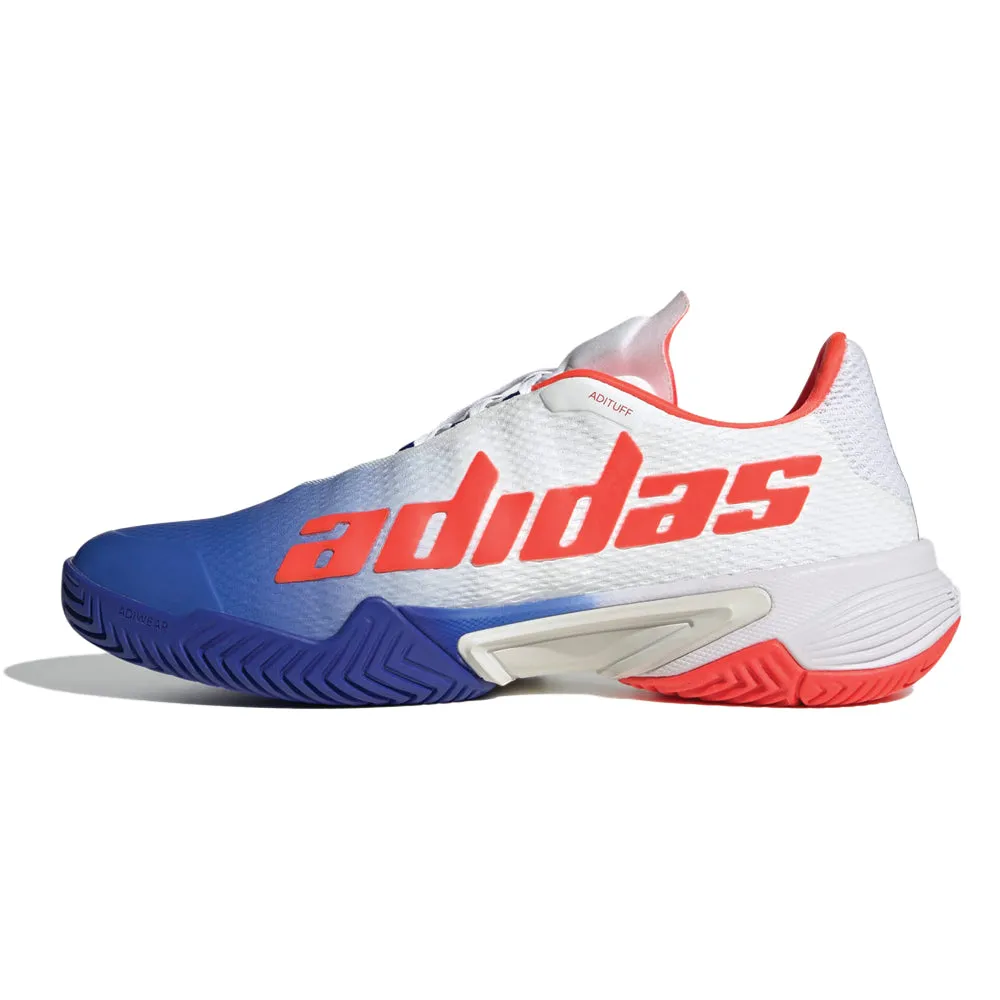 adidas Barricade All Surface Tennis Shoe (Mens) - Lucid Blue/Core Black/Solar Red Comfortable fit
