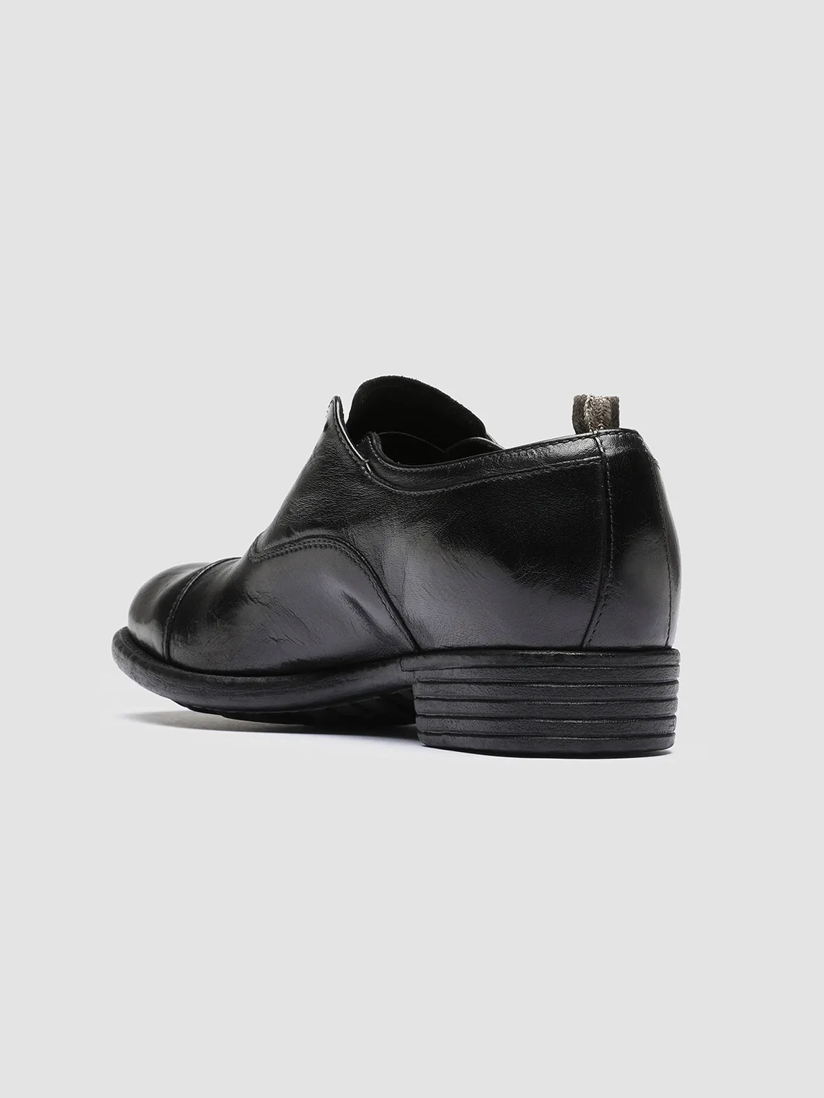 night walk Hero Mode CALIXTE 003 - Black Leather Oxford Shoes
