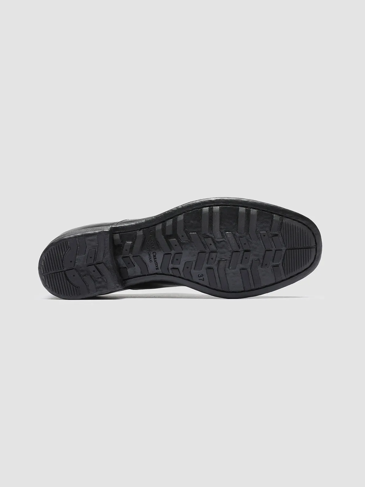 Good Traction CALIXTE 003 - Black Leather Oxford Shoes