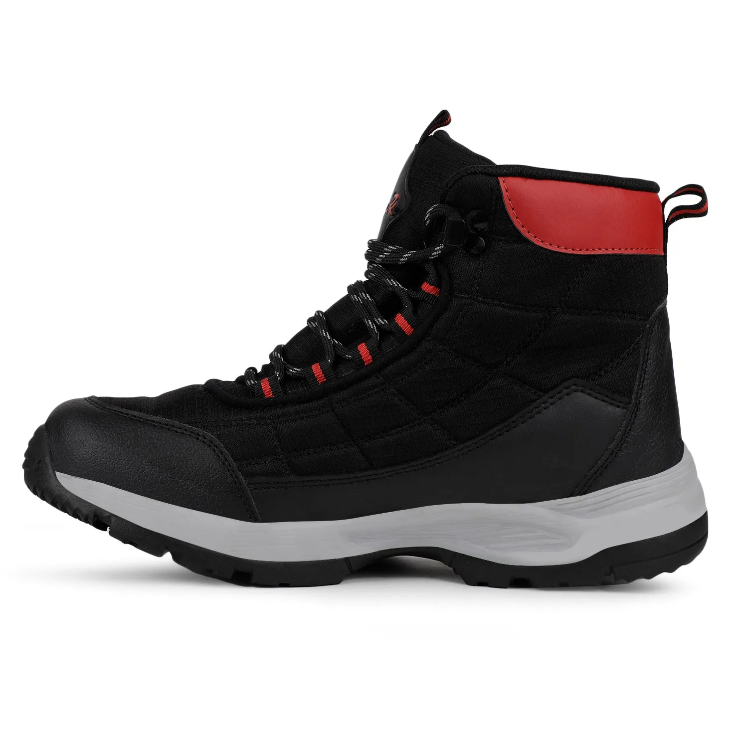 Sturdy Trail Boots Leap7x Sports Black High Ankle Trekking Shoes For Mens VERTICAL By Liberty