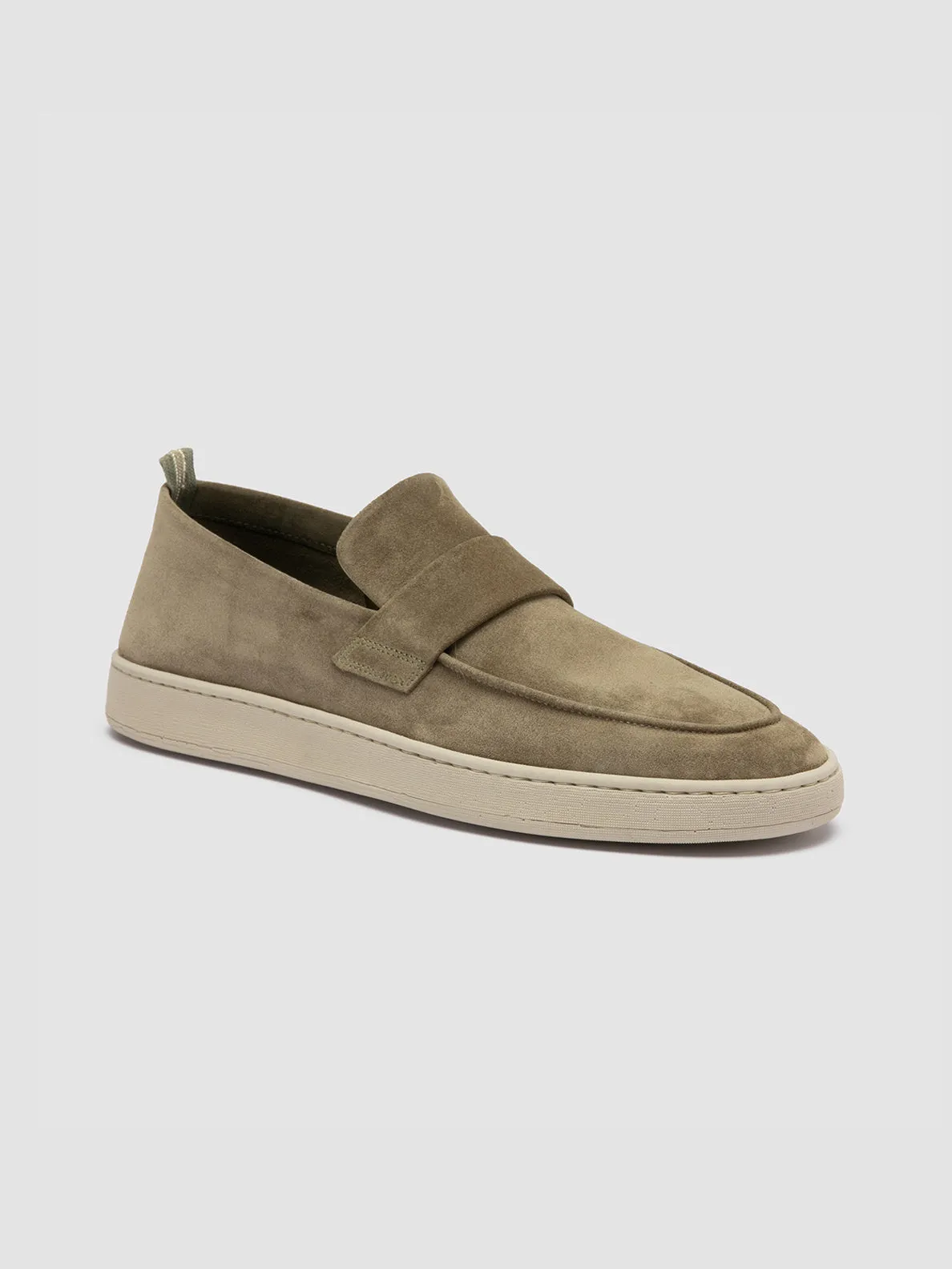 HERBIE 001 - Taupe Suede Penny Loafers Local Fest Street Trend