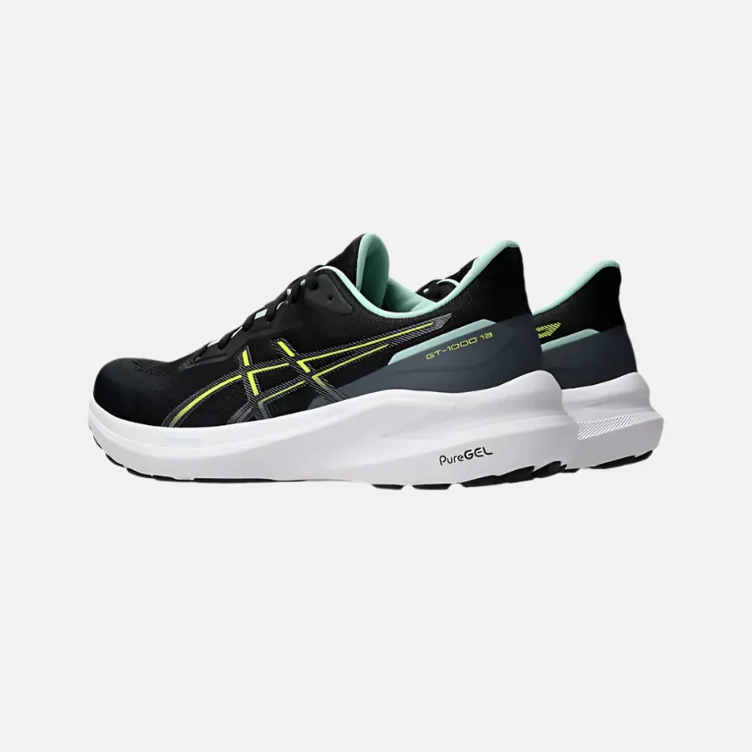 Asics GT-1000 13 Men Running Shoes -Black/Safety Yellow fitness community