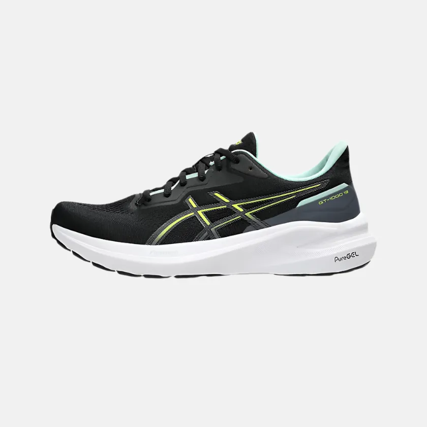 Asics GT-1000 13 Men Running Shoes -Black/Safety Yellow Stylish Design machine - washable - convenience shoes